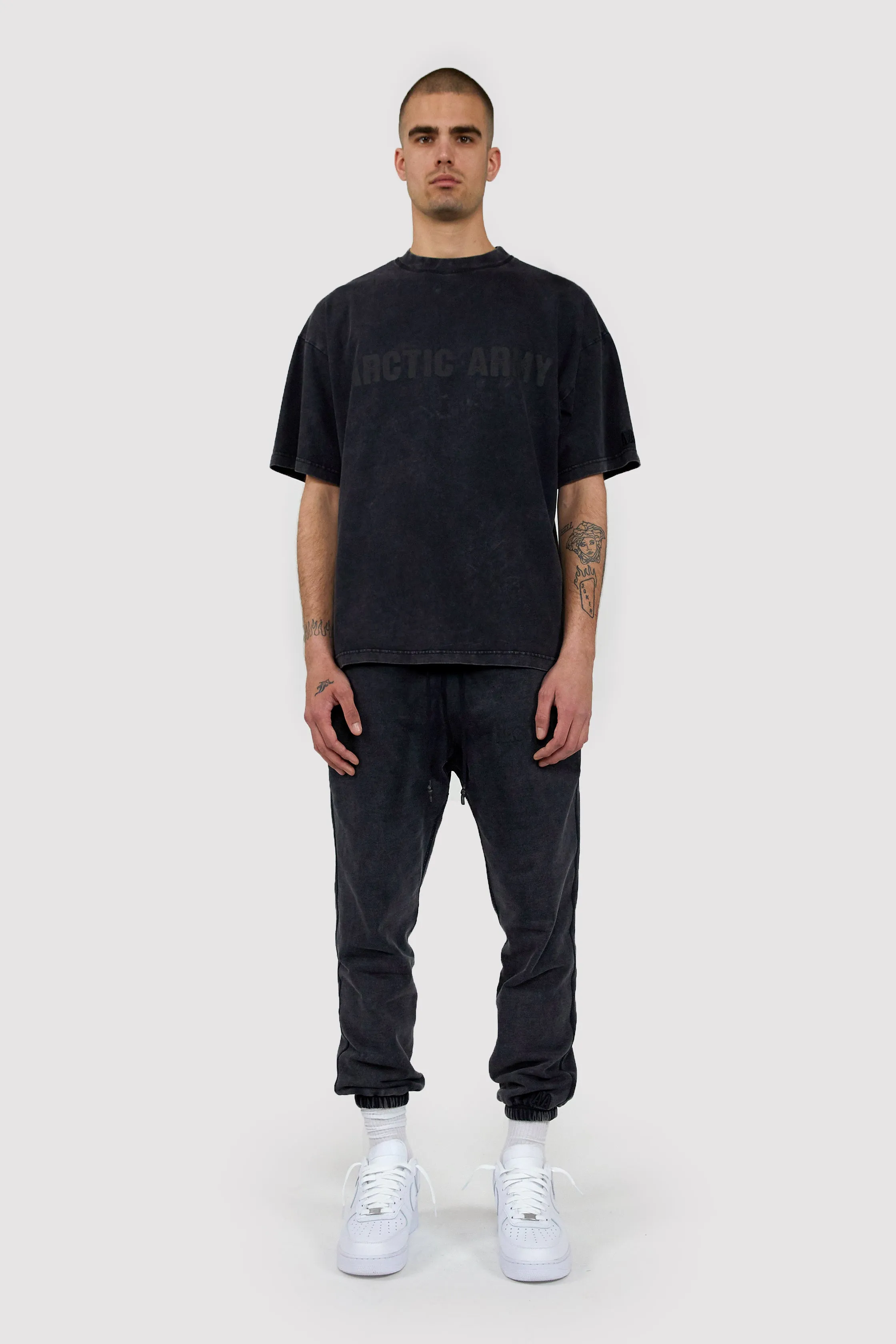 Men's AA T-Shirt in Washed Black sold by Arctic Army product image thumbnail 3