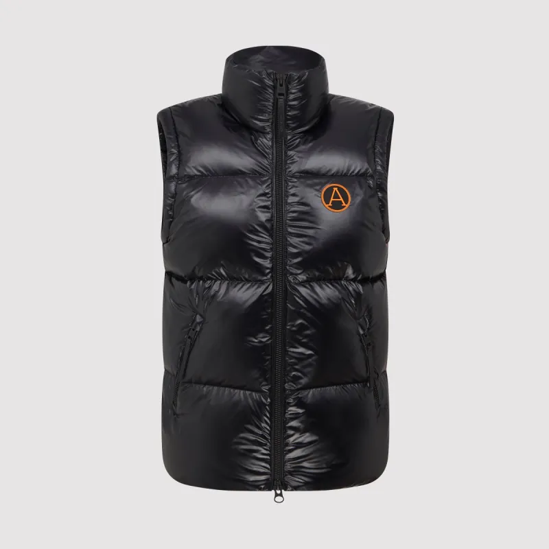Women's Arctic Shiny Gilet in Black sold by Arctic Army
