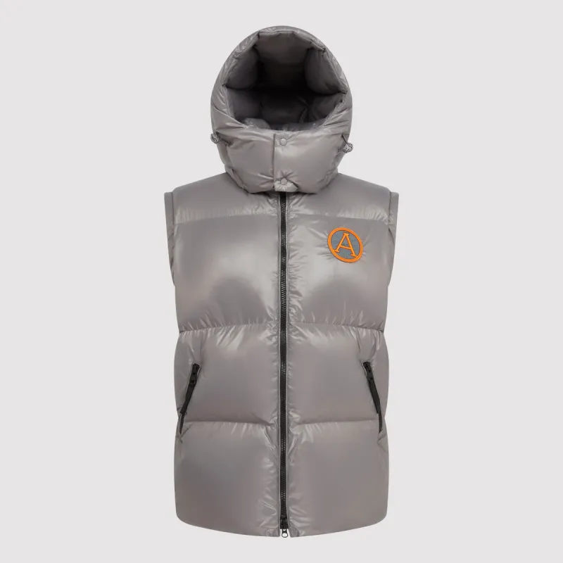 Men's Hooded Gilet in Grey sold by Arctic Army