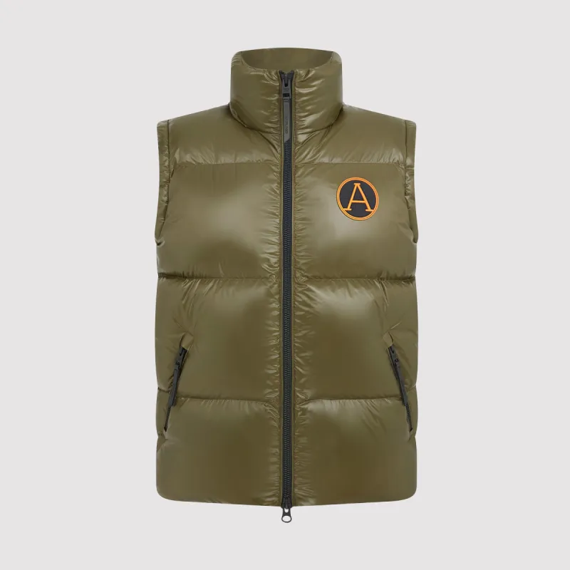Men's Arctic Shiny Gilet in Khaki sold by Arctic Army