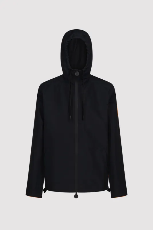 Men's Zip Through Windbreaker in Black sold by Arctic Army