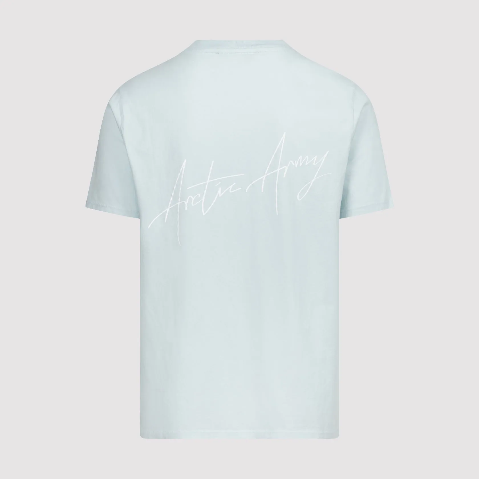 Script T-Shirt in Bleach Blue sold by Arctic Army product image thumbnail 2
