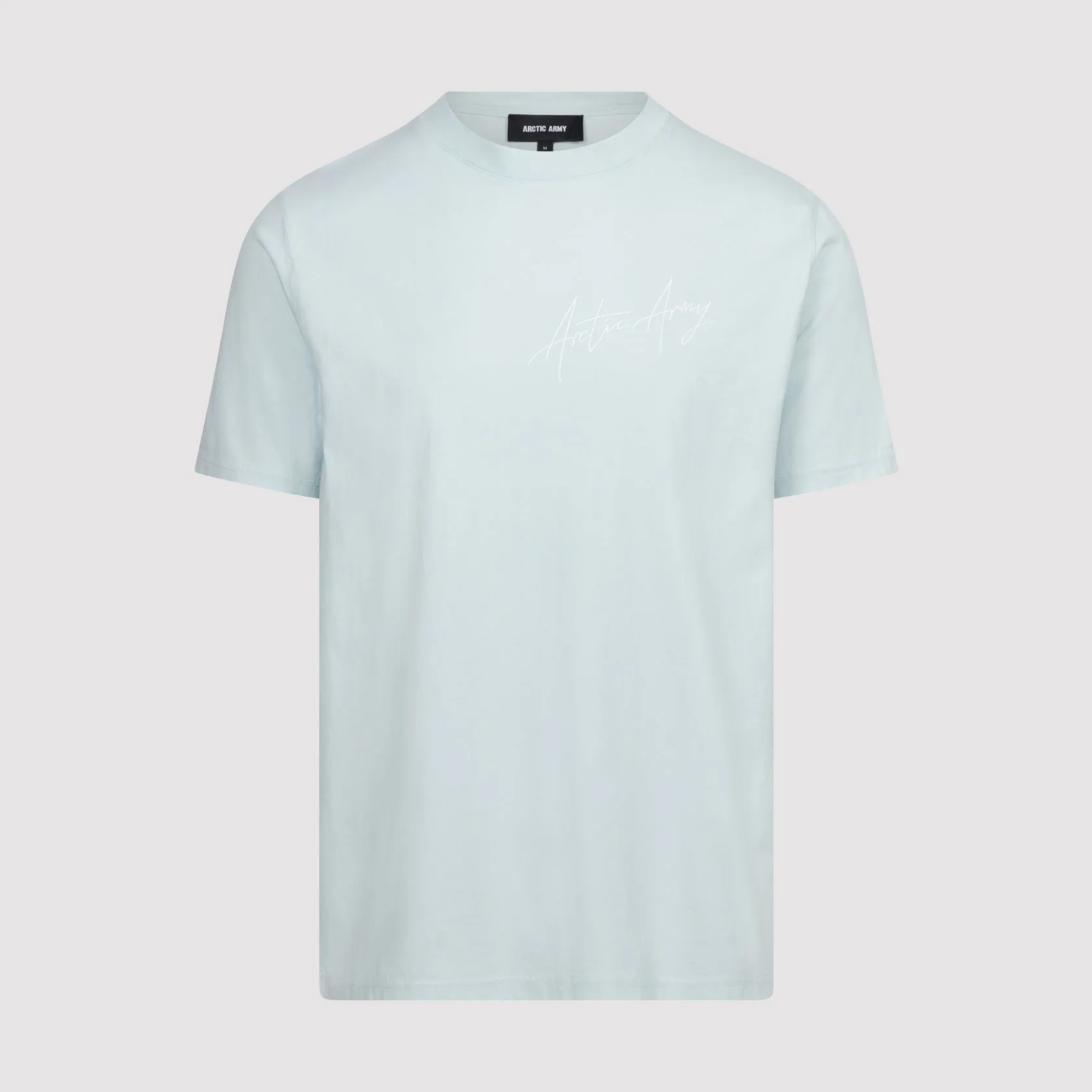 Script T-Shirt in Bleach Blue sold by Arctic Army