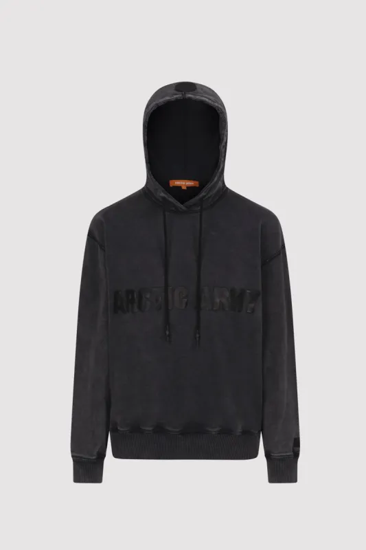 Women's AA Hoodie in Washed Black sold by Arctic Army