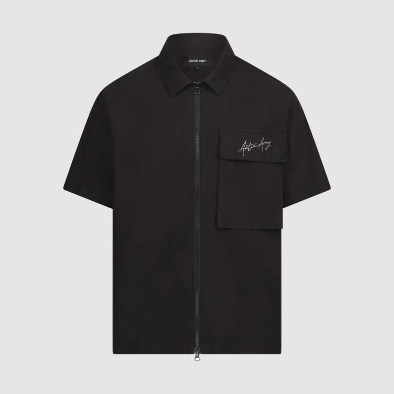 Script Cargo Shirt in Black sold by Arctic Army