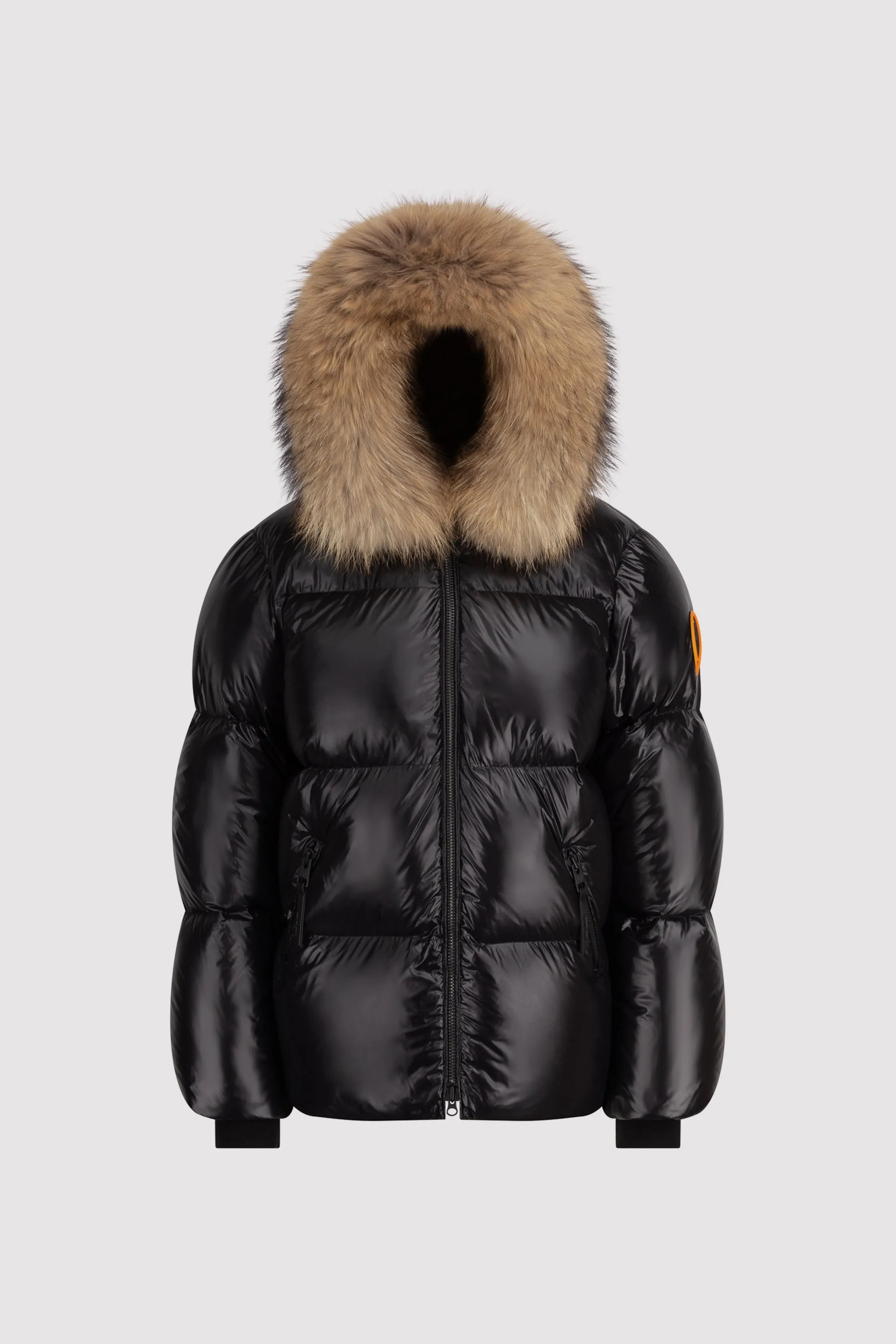 Women's Puffer with Fur in Black sold by Arctic Army