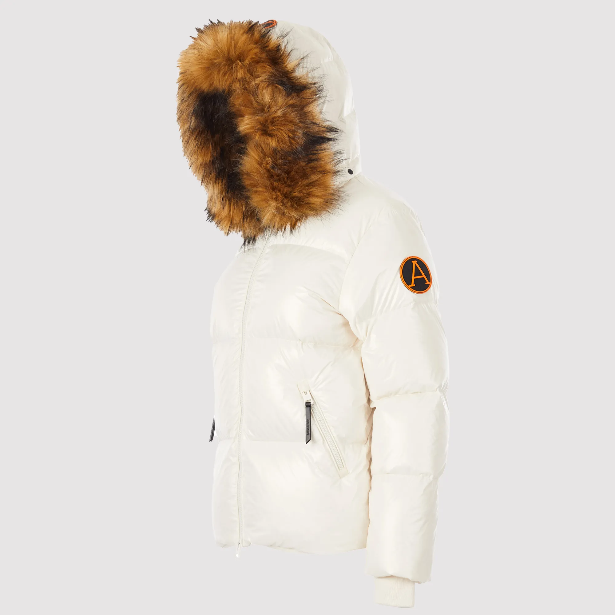 Women's Heavyweight Arctic Puffer Jacket in White sold by Arctic Army product image thumbnail 2