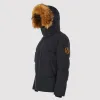 Men's Heavyweight Arctic Long Down Parka Jacket in Black sold by Arctic Army