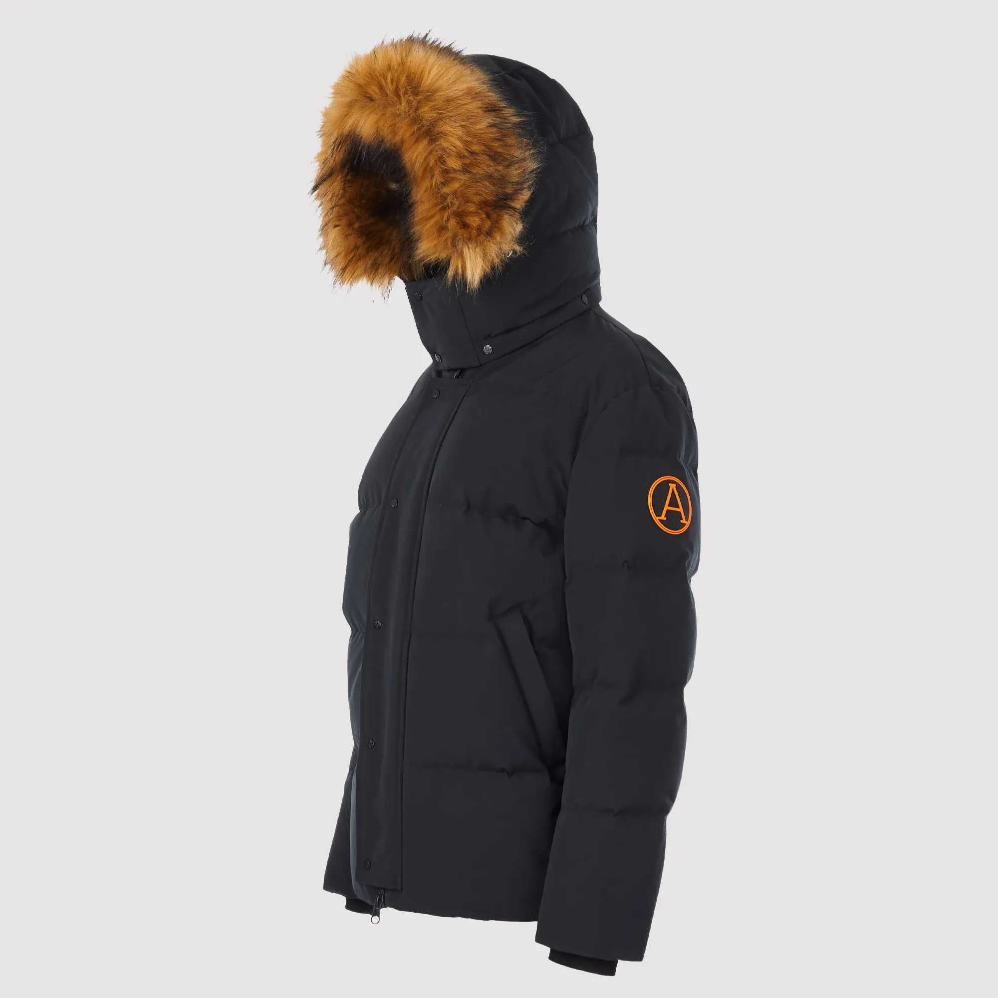 Men's Heavyweight Arctic Long Down Parka Jacket in Black sold by Arctic Army product image thumbnail 2