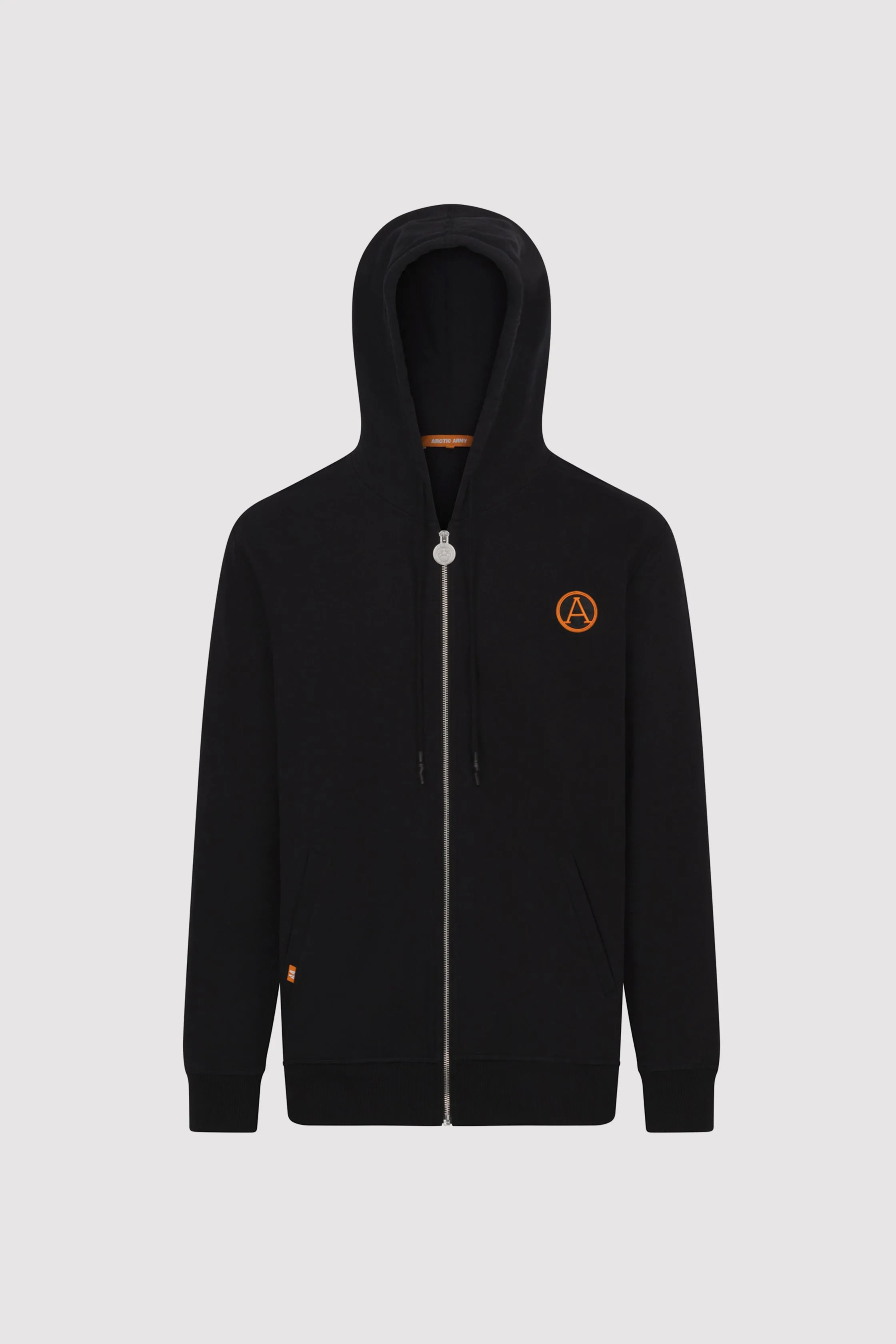 Men's Badge Hoodie in Black sold by Arctic Army
