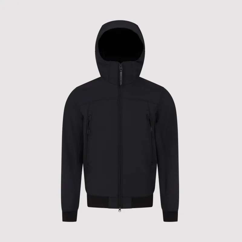 Men's Arctic Shell Hood in Black sold by Arctic Army