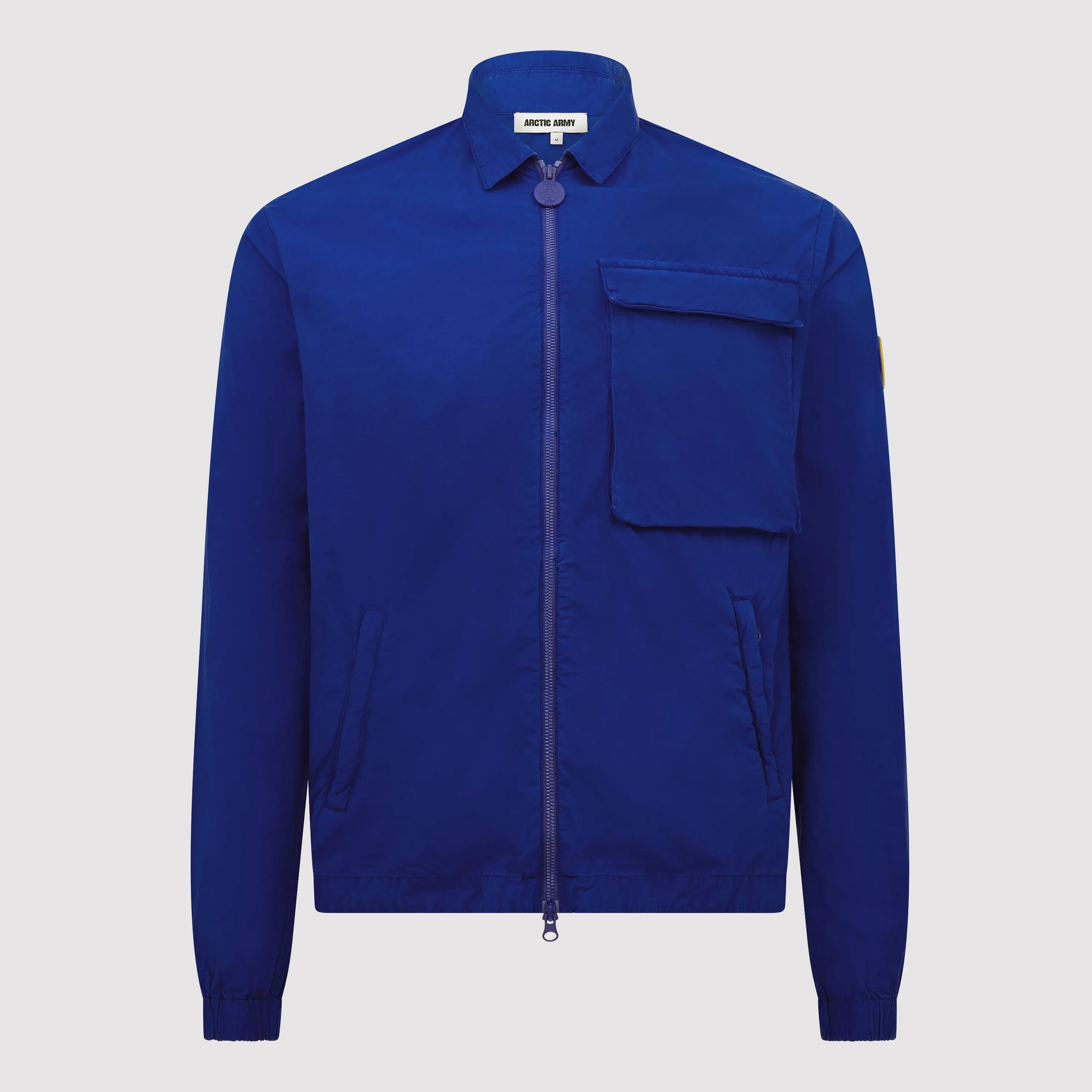 Men's Cargo Pocket LS Shirt in Washed Cobalt Blue sold by Arctic Army