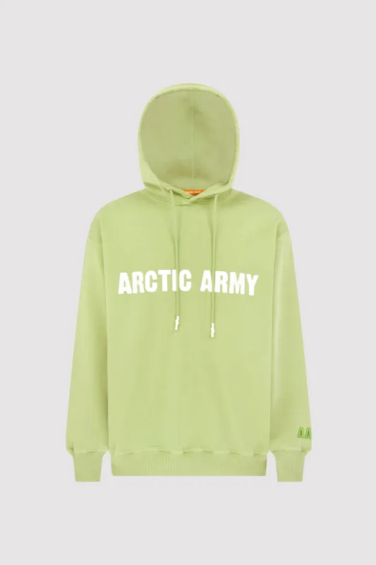 Men's AA Hoodie in Washed Pistachio sold by Arctic Army