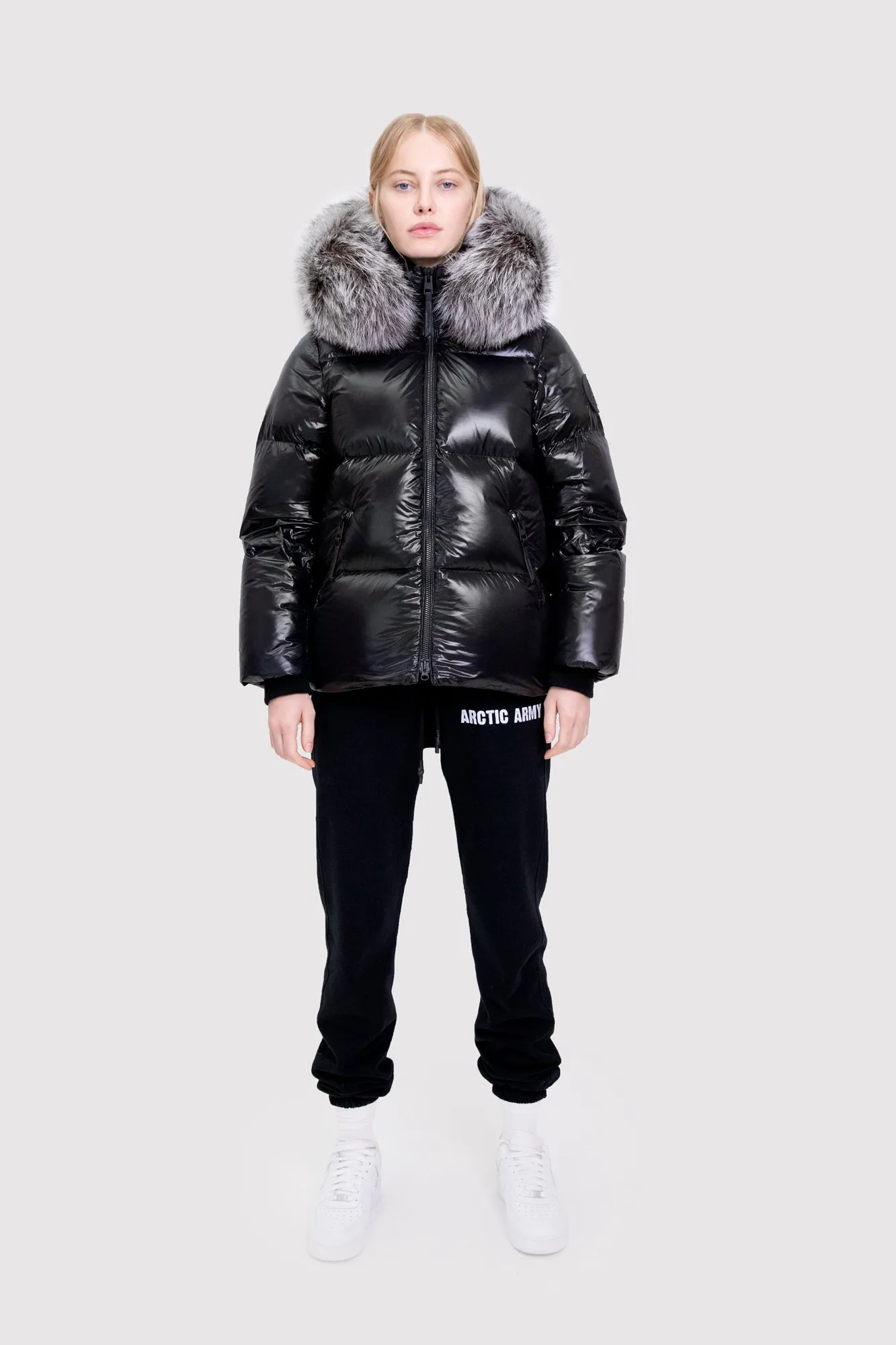 Women's Black Edition Puffer with Fur in Black sold by Arctic Army product image thumbnail 2