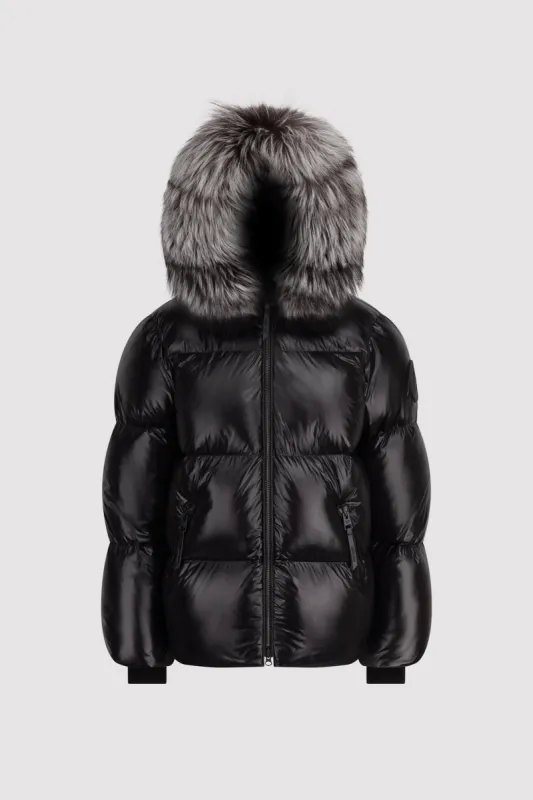 Women's Puffer with Fur in Pink | Parallel