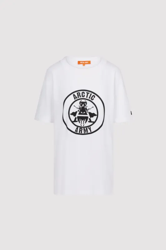 Women's Logo Oversized T-Shirt in White sold by Arctic Army