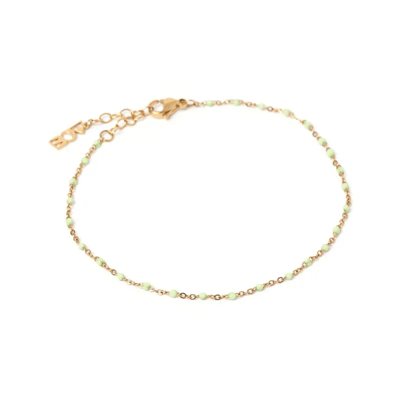 Peggy Gold and Enamel Anklet - Mint sold by Arms Of Eve
