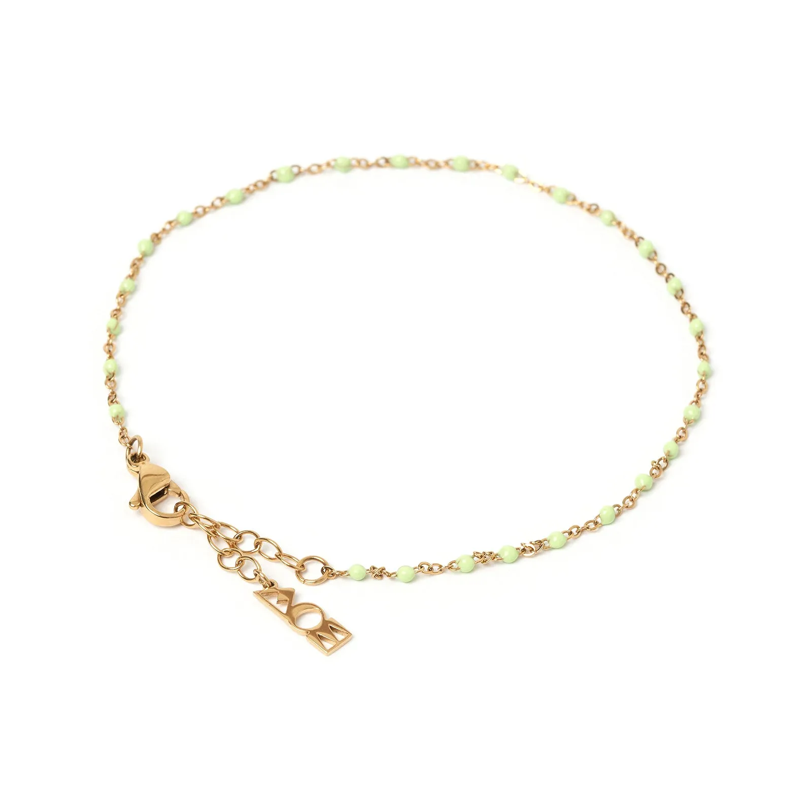 Peggy Gold and Enamel Anklet - Mint sold by Arms Of Eve product image thumbnail 5