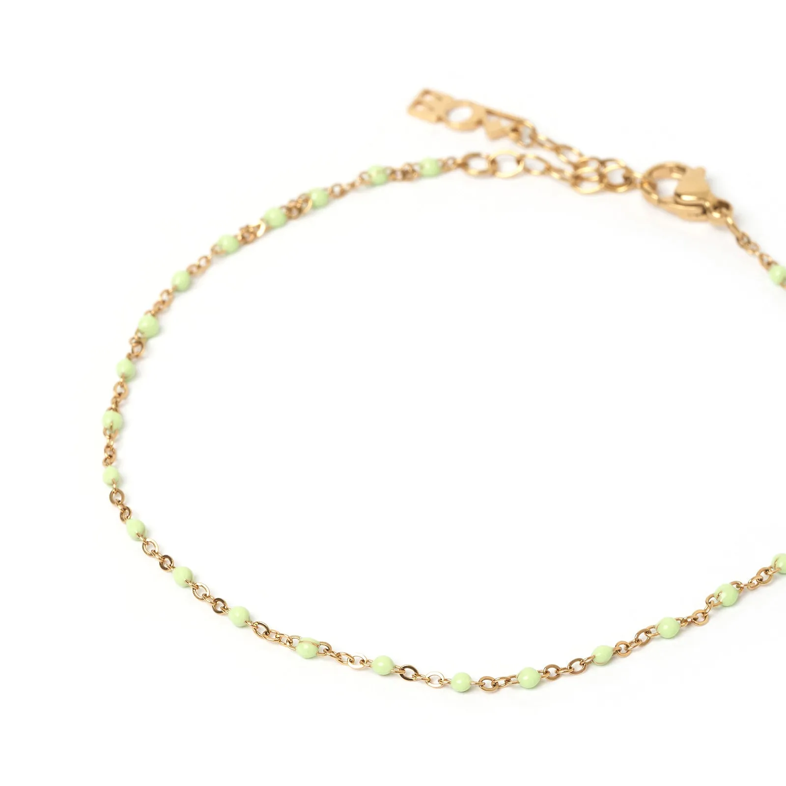 Peggy Gold and Enamel Anklet - Mint sold by Arms Of Eve product image thumbnail 4