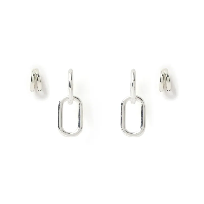 Ultimate Duo Earring Stack - Silver sold by Arms Of Eve