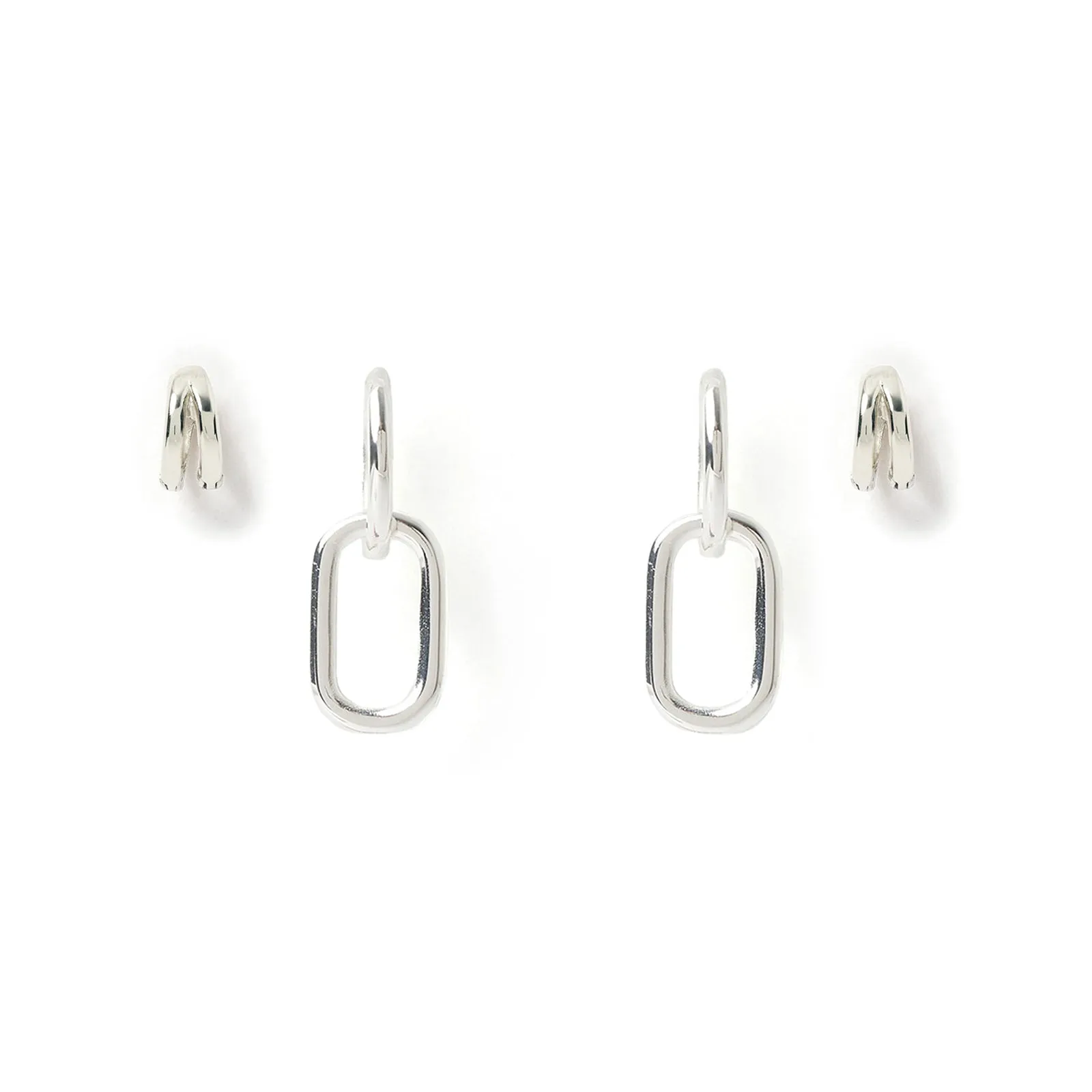 Ultimate Duo Earring Stack - Silver sold by Arms Of Eve