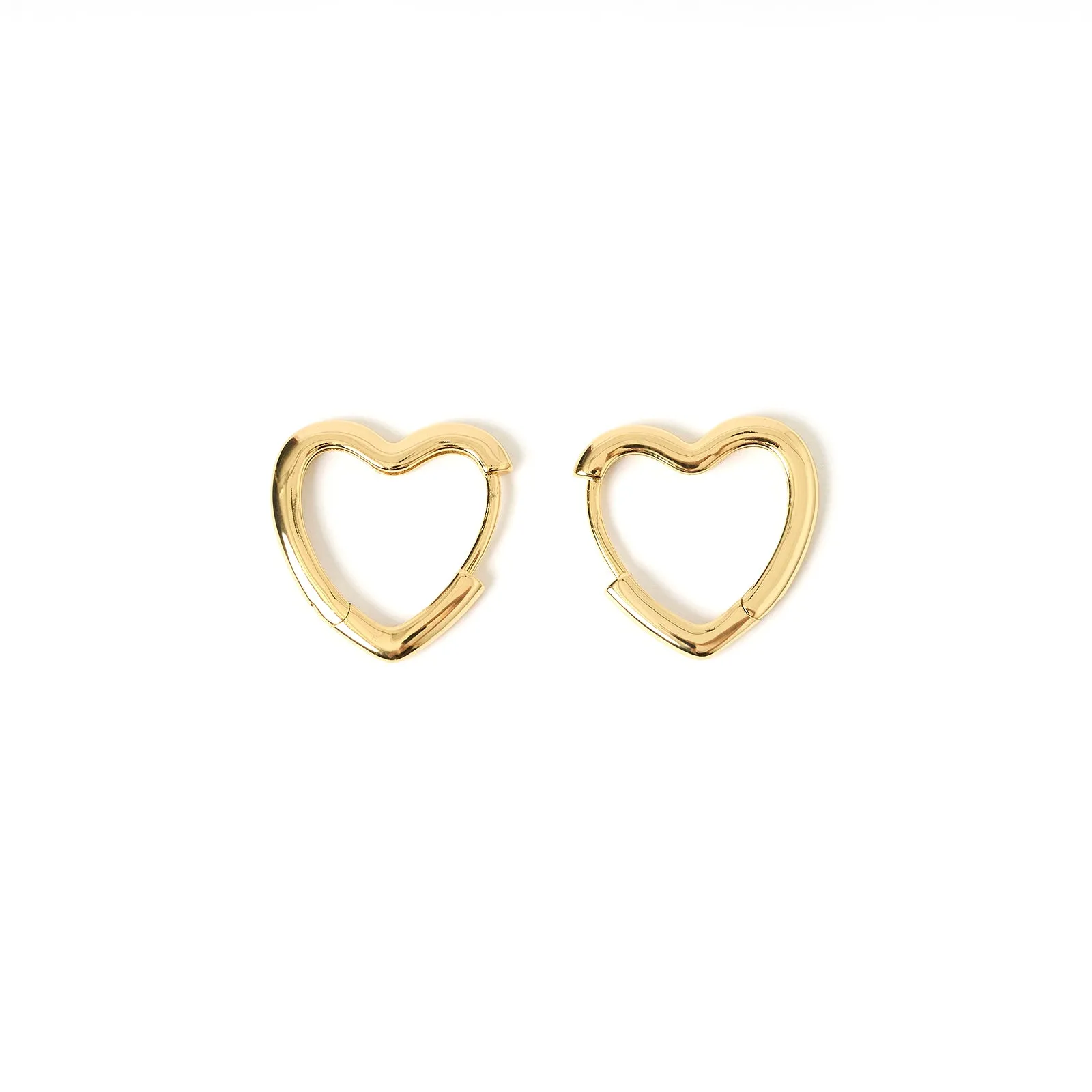 Sweetheart Gold Earrings - Large sold by Arms Of Eve