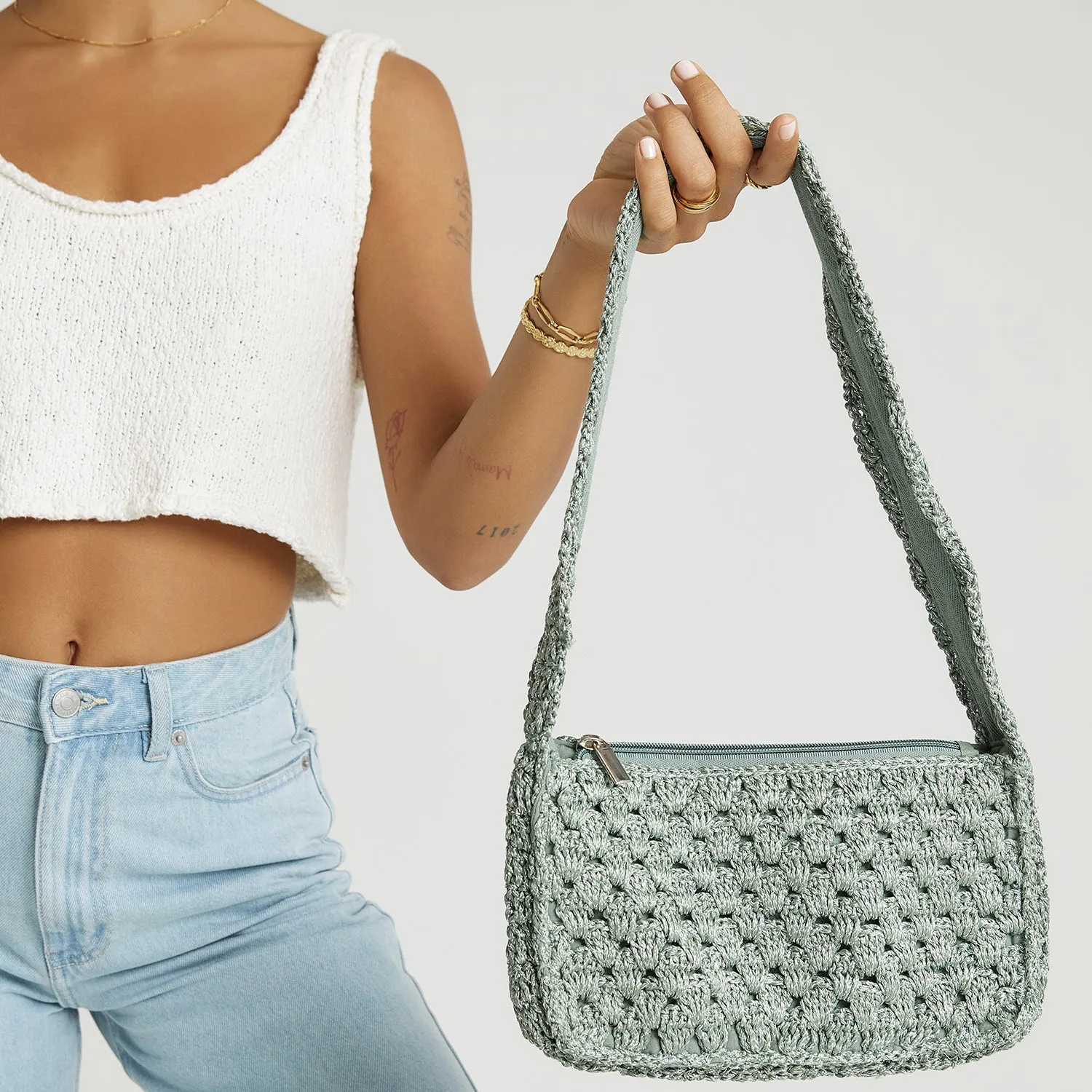 India Hand Bag - Matcha sold by Arms Of Eve product image thumbnail 5