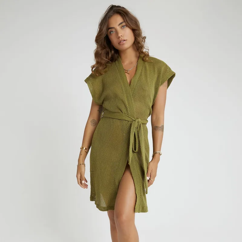 Venice Robe - Pistachio sold by Arms Of Eve