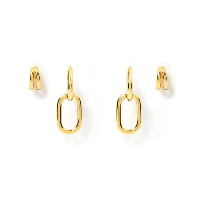 Ultimate Duo Earring Stack - Gold sold by Arms Of Eve