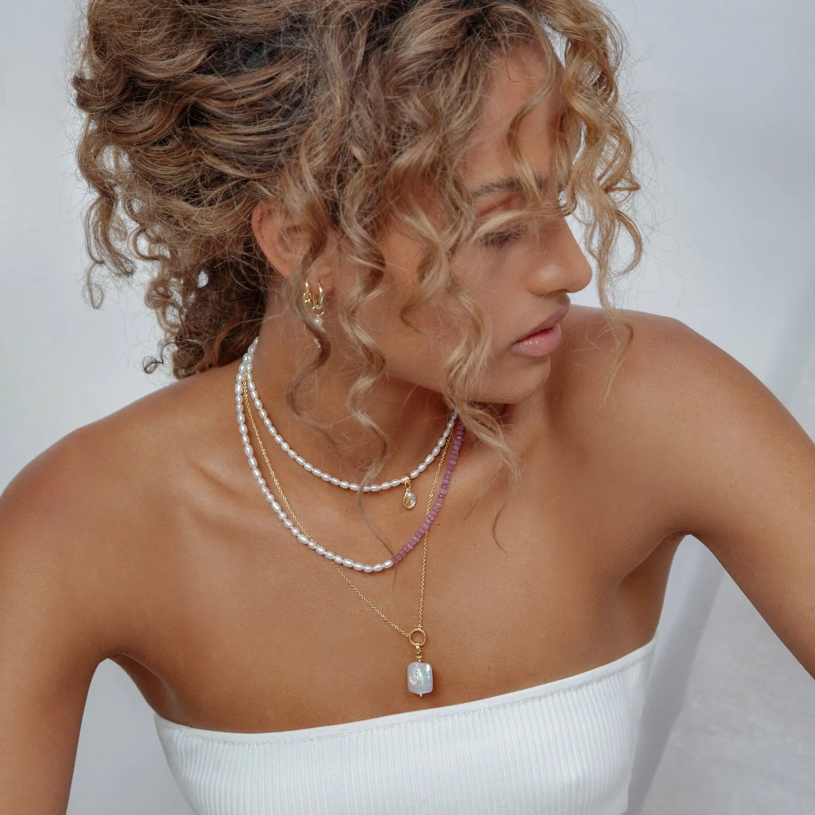 O Charm Necklace sold by Arms Of Eve product image thumbnail 3