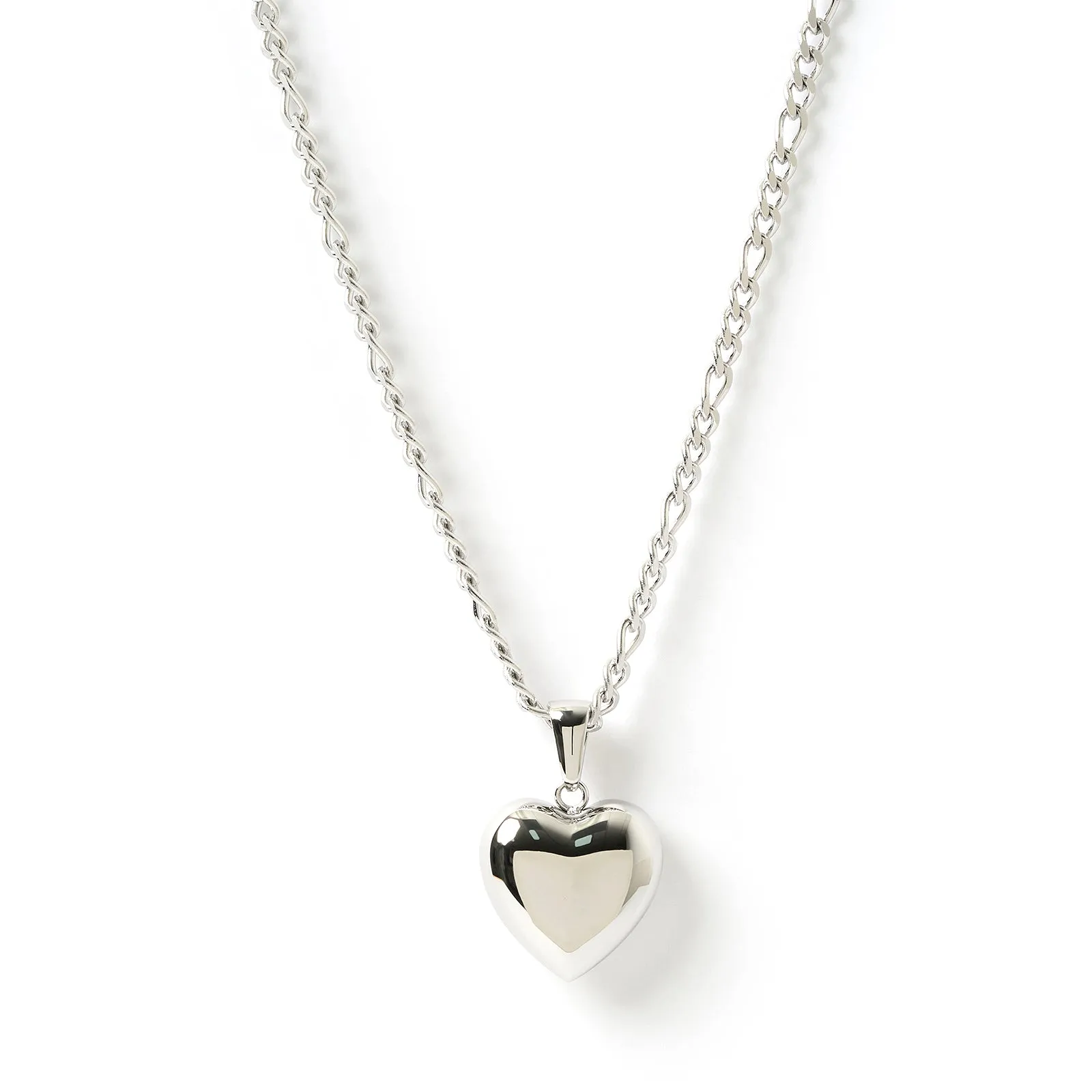 Rose Heart Necklace - Silver sold by Arms Of Eve