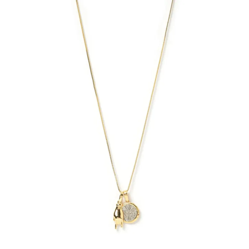 Golden Touch Charm Combo Necklace sold by Arms Of Eve