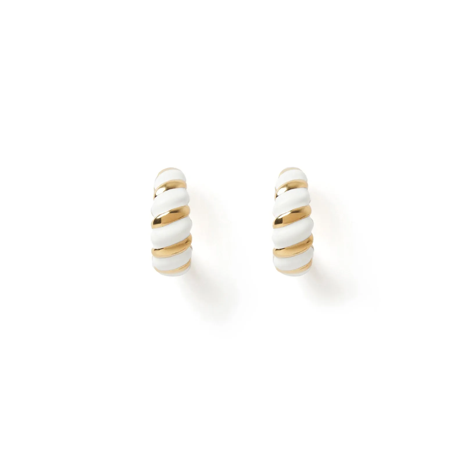 Hudson Gold and Enamel Hoops sold by Arms Of Eve product image thumbnail 4