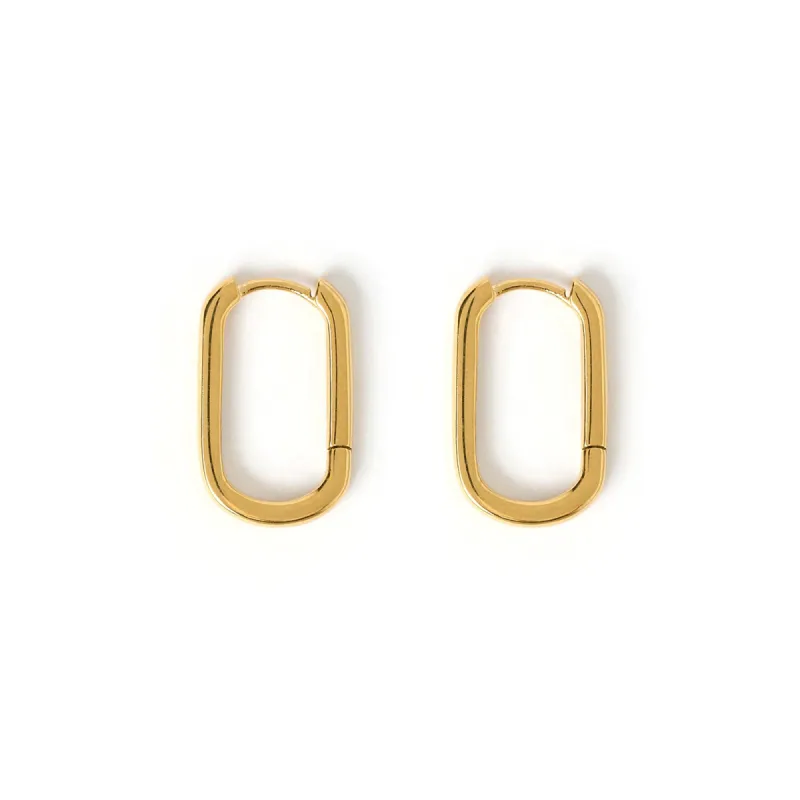 Link-Up Gold Hoop Huggies - Large sold by Arms Of Eve