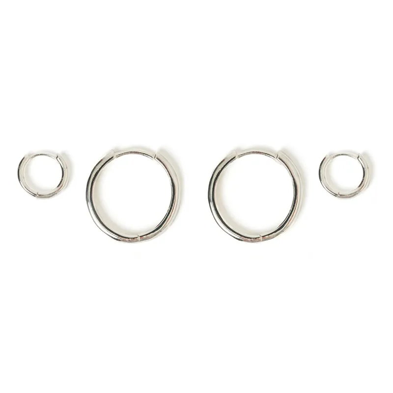 Circle Earring Stack - Silver sold by Arms Of Eve