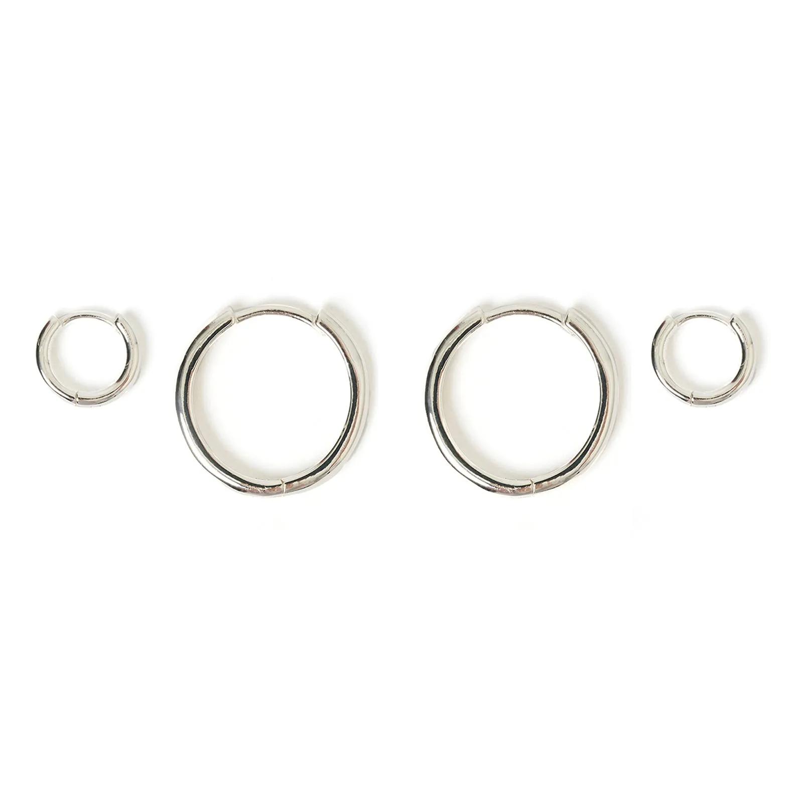 Circle Earring Stack - Silver sold by Arms Of Eve