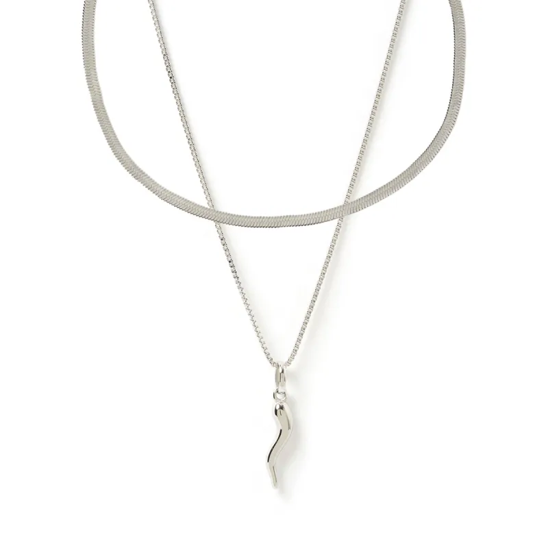 Fortune Necklace Stack - Silver sold by Arms Of Eve