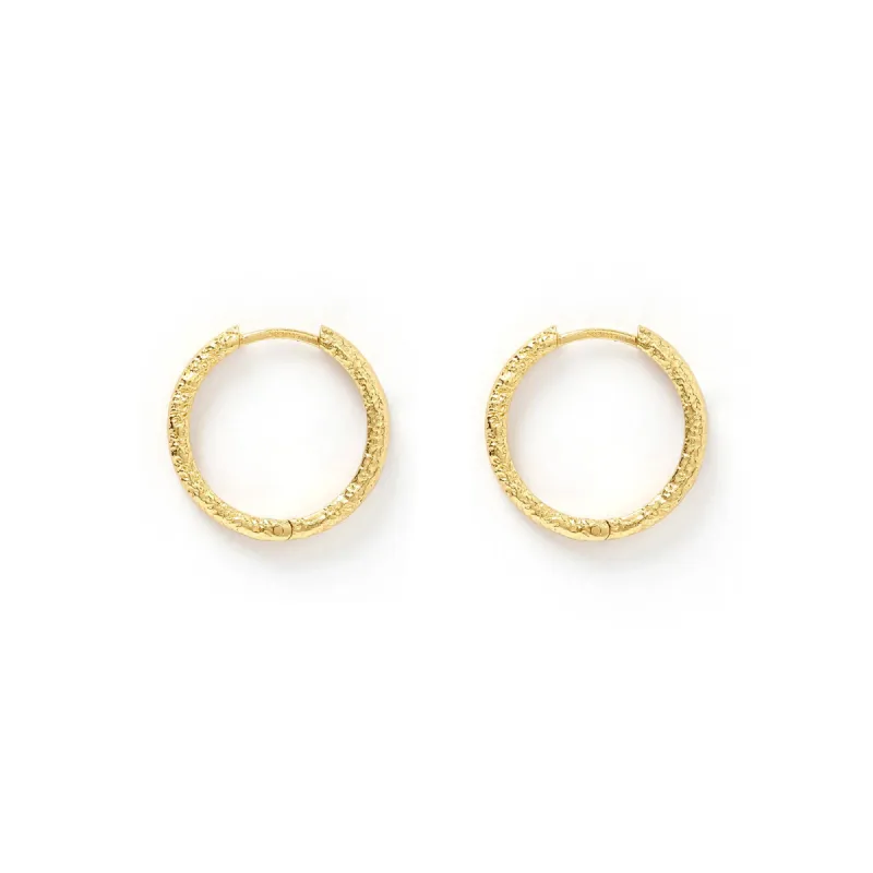 Arabella Gold Hoop Earrings sold by Arms Of Eve