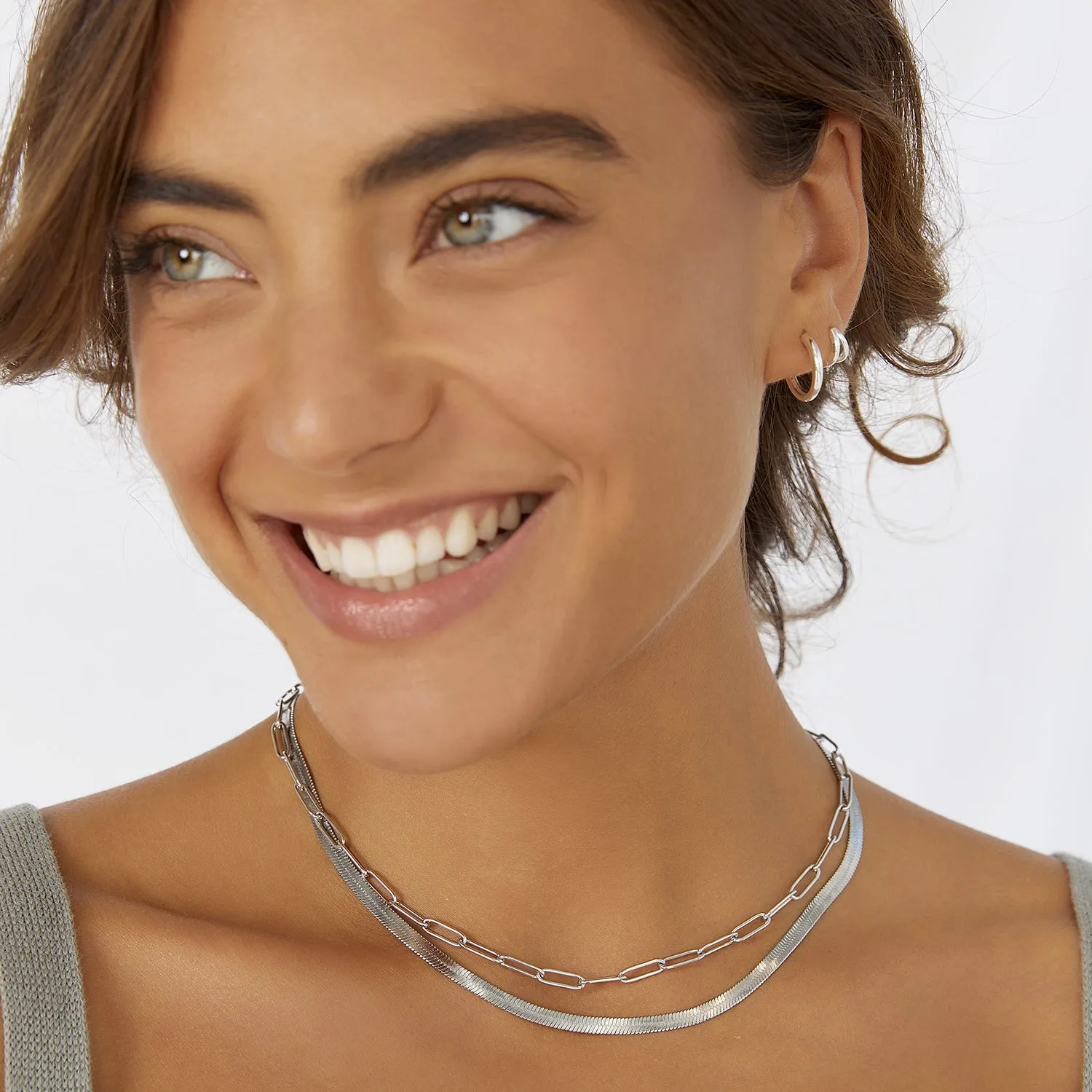 Jeanette Earring Stack - Silver sold by Arms Of Eve product image thumbnail 3