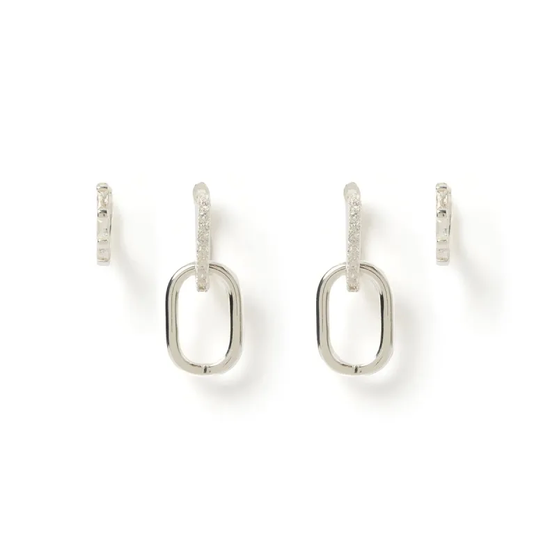 Olli Earring Stack - Silver sold by Arms Of Eve