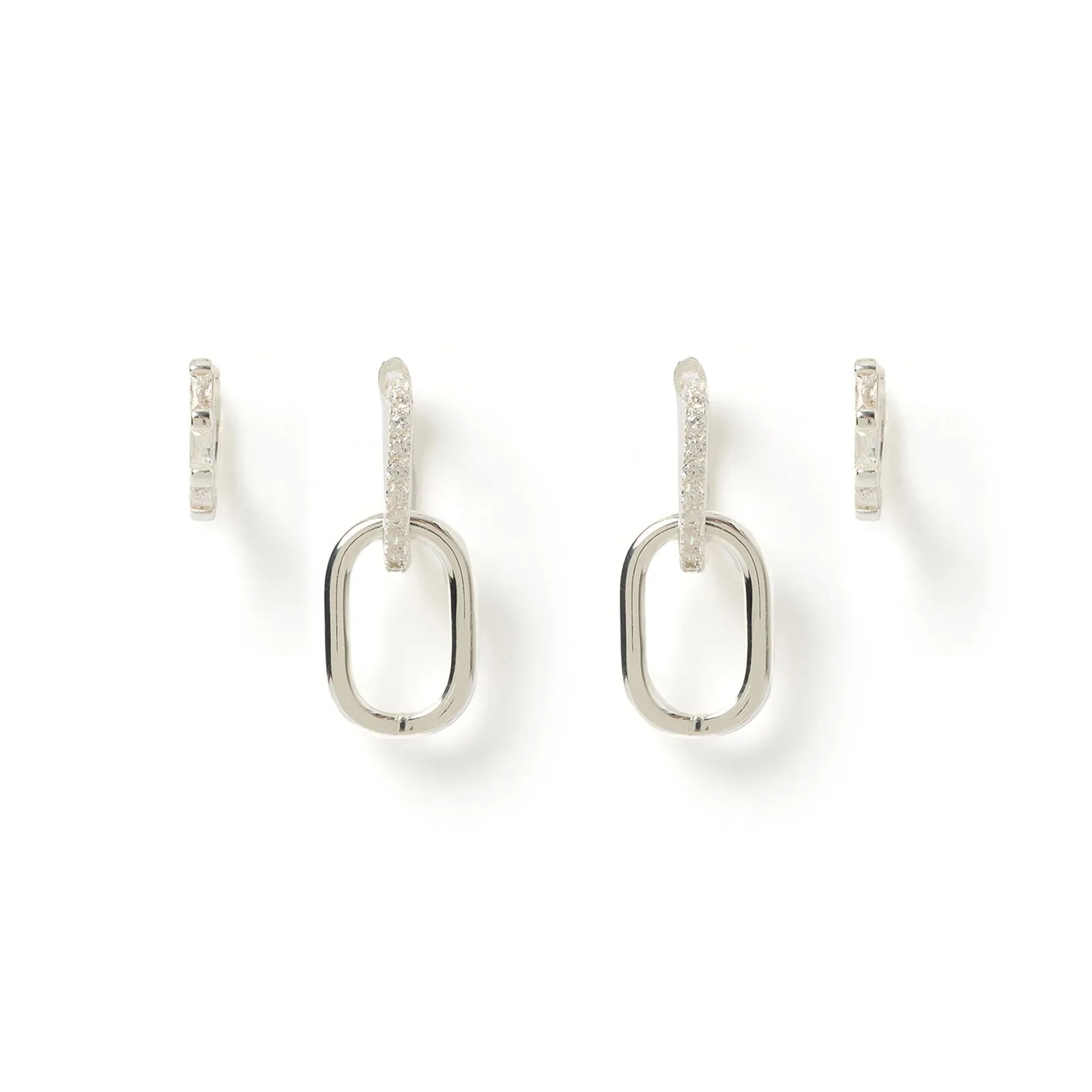 Olli Earring Stack - Silver sold by Arms Of Eve