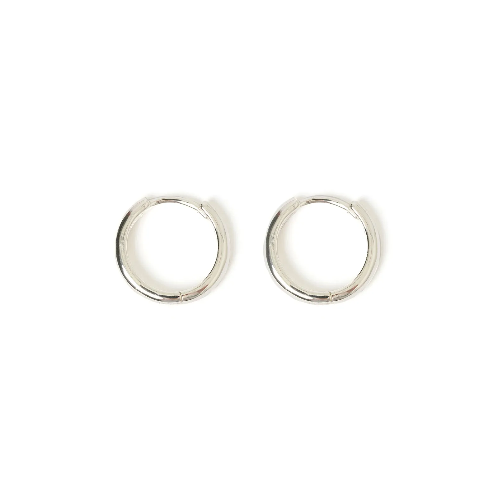 Jett Silver Hoop Earrings sold by Arms Of Eve