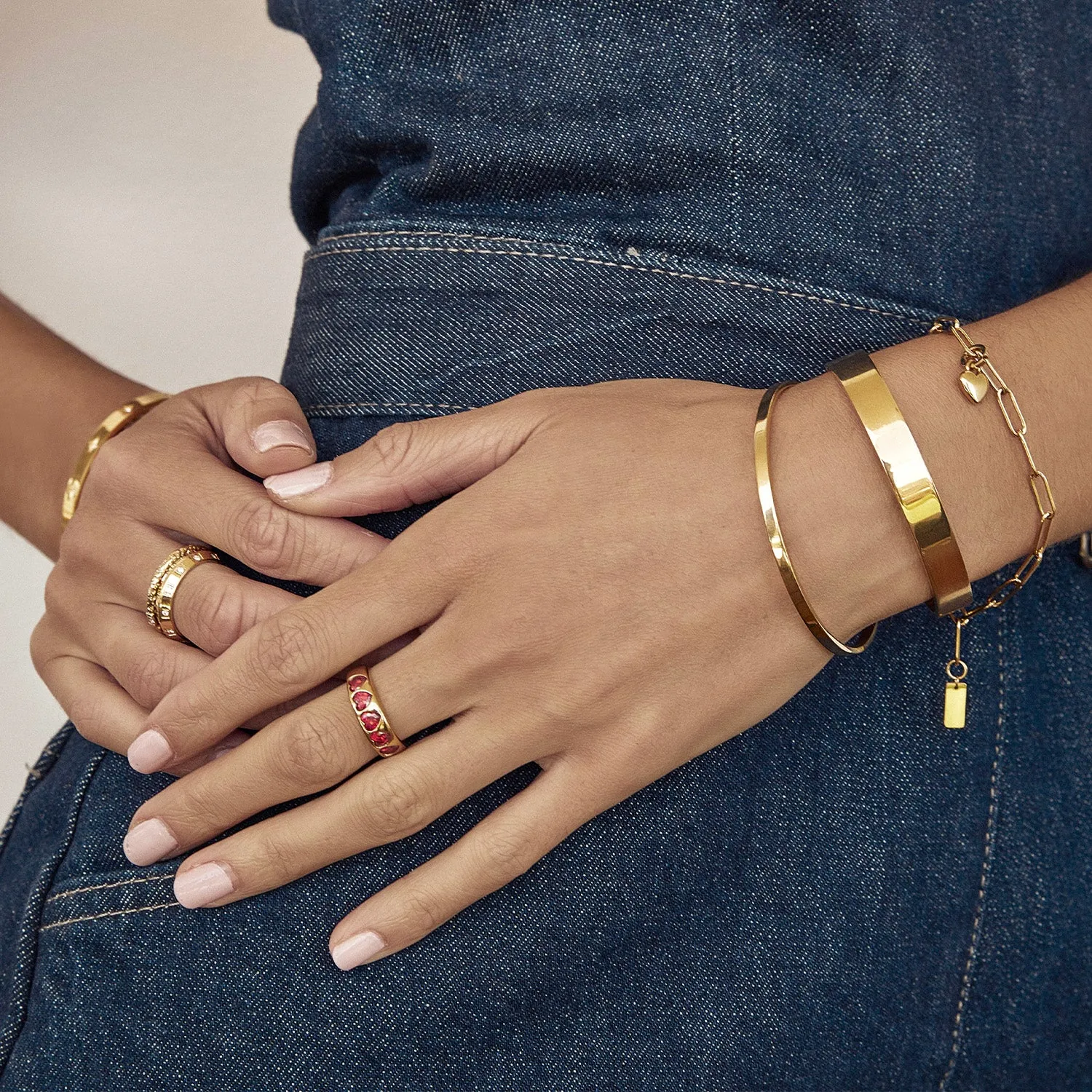 J'adore Gold Ring - Red sold by Arms Of Eve product image thumbnail 3