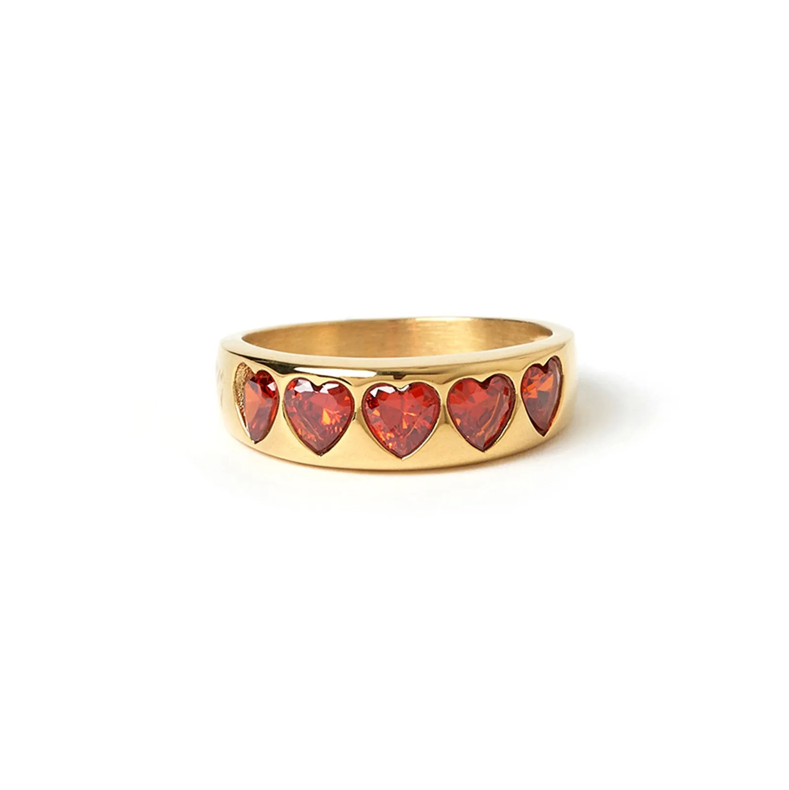 J'adore Gold Ring - Red sold by Arms Of Eve