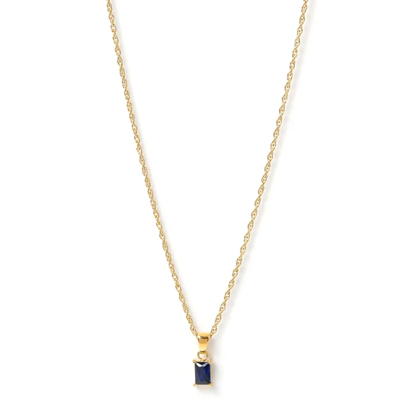 Gia Gold Necklace - Sapphire sold by Arms Of Eve