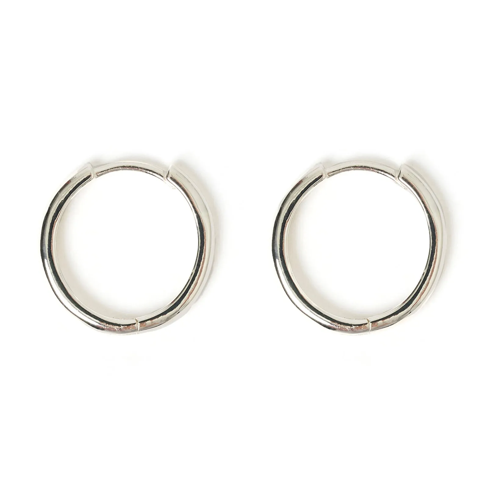 Scarlet Silver Hoop Earrings sold by Arms Of Eve