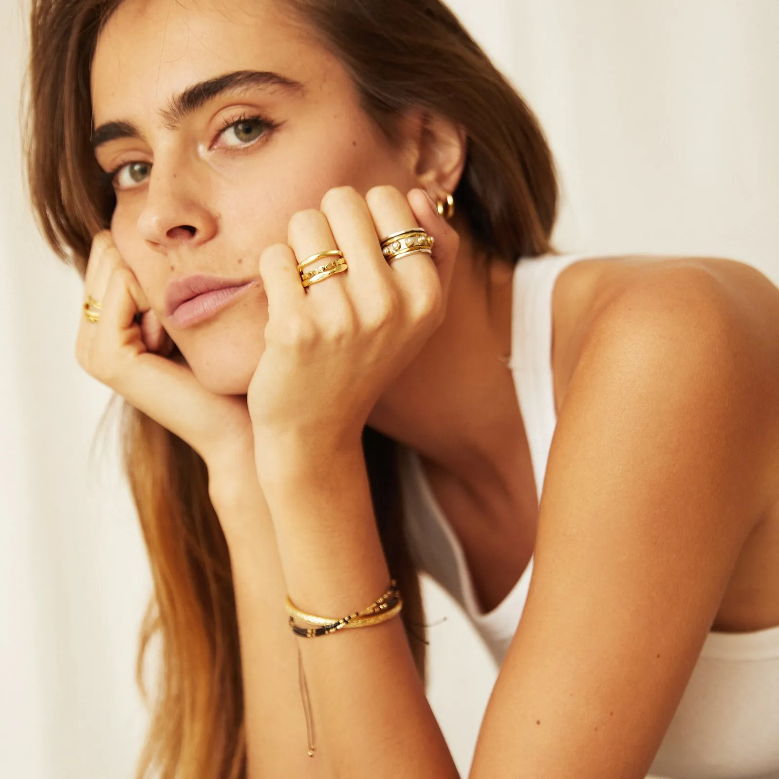 Velma Bracelet Stack - Black sold by Arms Of Eve product image thumbnail 3