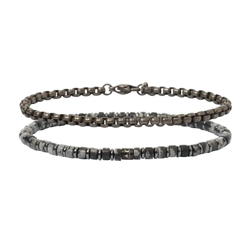 Kiwi Bracelet Stack made by Arms Of Eve