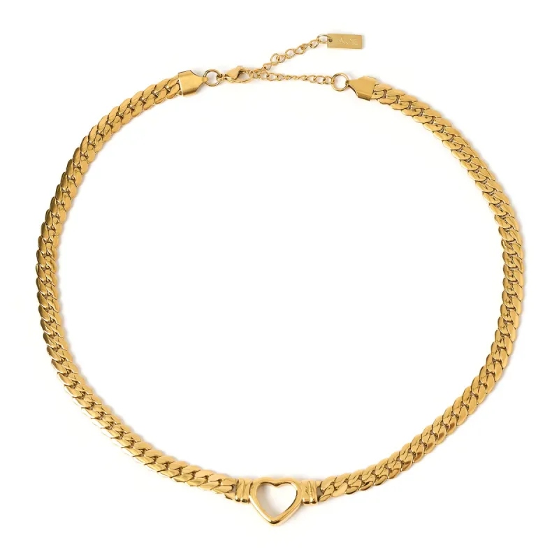 Valentine Heart Necklace - Gold sold by Arms Of Eve