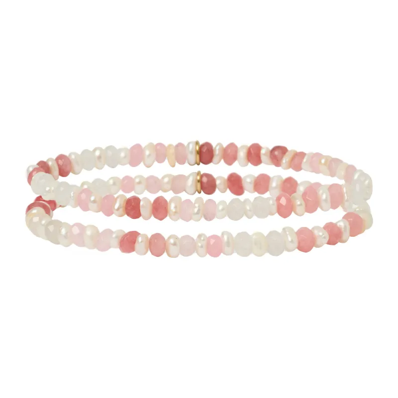 Bloom Bracelet Stack - Watermelon sold by Arms Of Eve